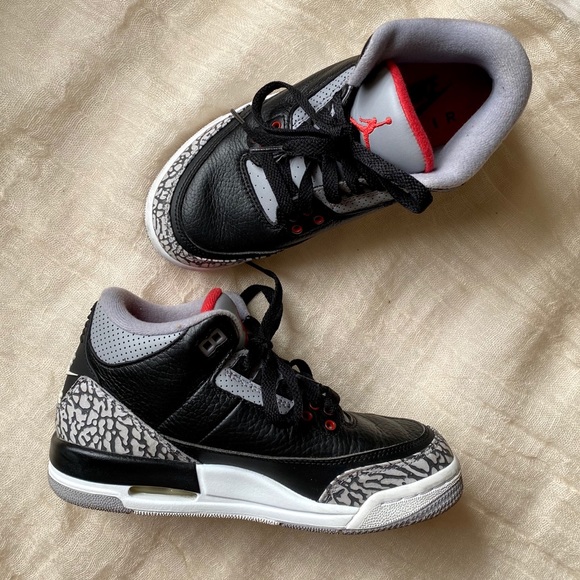 Jordan Shoes Air Jordan 3 Retro Og Bg Black Fire Red Cement Poshmark Jordan Shoes Air Jordan 3 Retro Og Bg Black Fire Red Cement Poshmark
